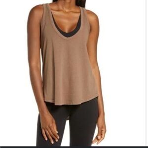 Chic Sleeveless Brown Tank Top